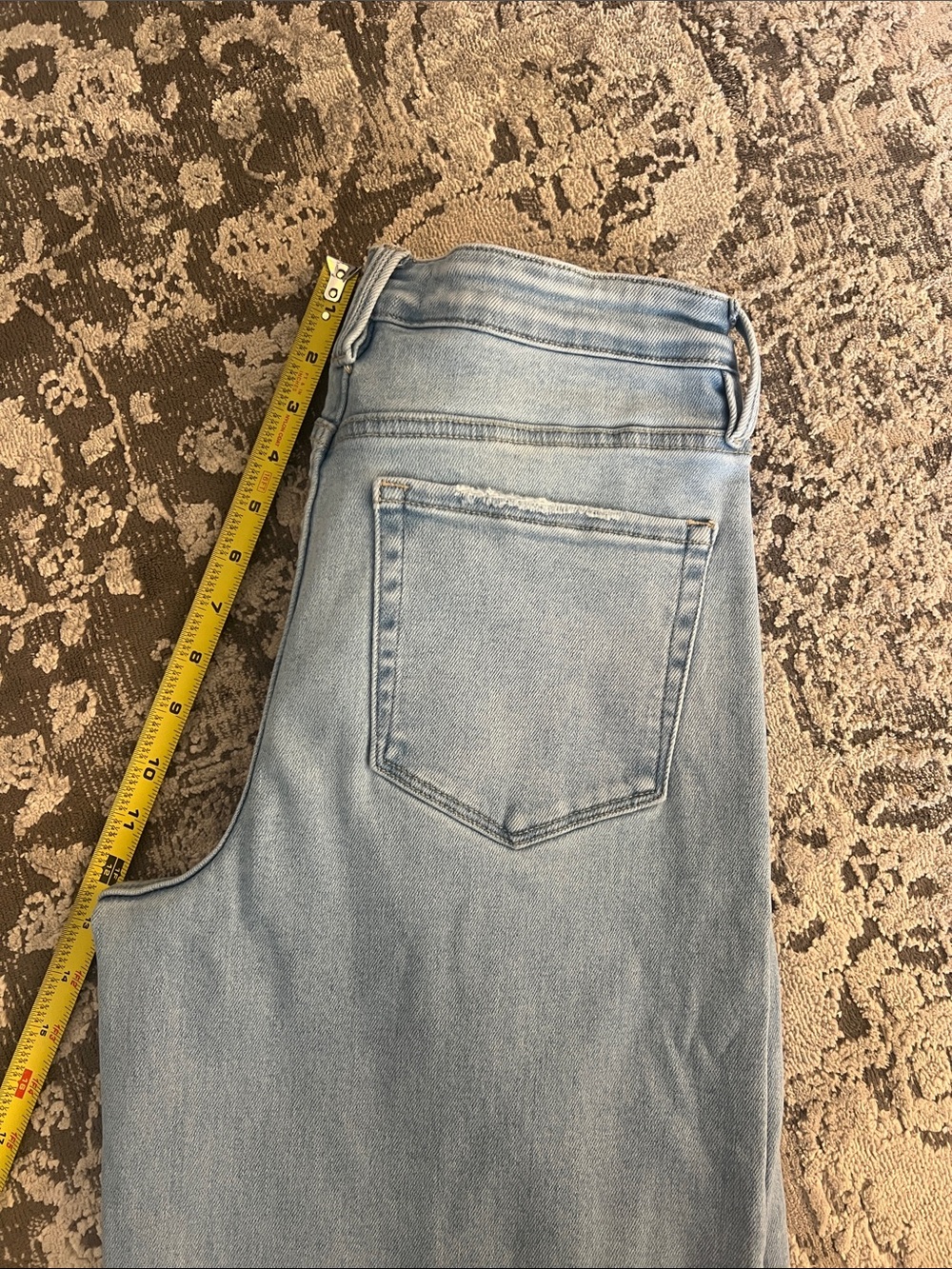 Vervet, light wash, wide leg jeans, size 29, raw hem - Picture 8 of 8